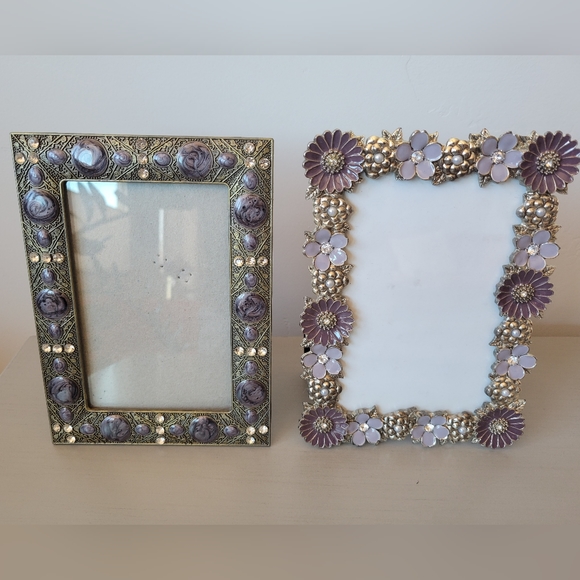2 New Purple 5×7 Pictures Frames - Picture 2 of 3